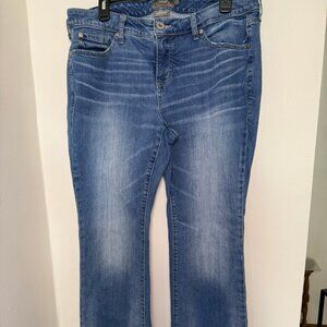 Torrid Slim Boot Jeans 14S Short Mid Rise Vintage Stretch Denim